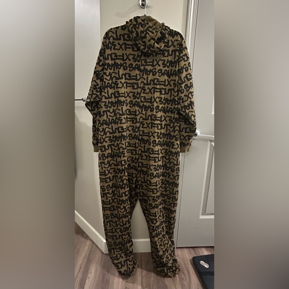 Savage X Fenty Forever Savage Jumpsuit Women’s 2X Green Hooded Pockets - Picture 2 of 7